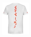Heren T-shirt Babolat  Strike Cotton Tee White/Strike Red