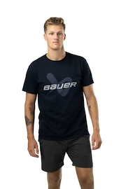Heren T-shirt Bauer Core SS Lockup Tee Navy