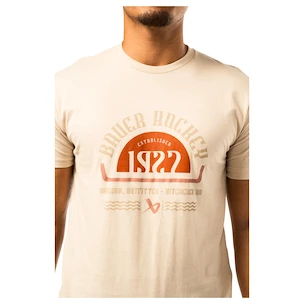 Heren T-shirt Bauer  Graphic Tee Cream