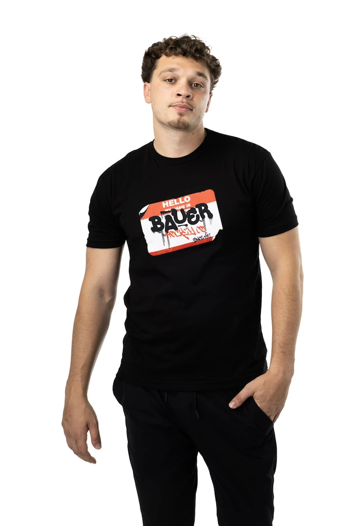 Heren T-shirt Bauer  Name Tag Tee Black XL