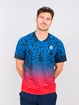 Heren T-shirt BIDI BADU Colortwist Tee Dark Blue/Red