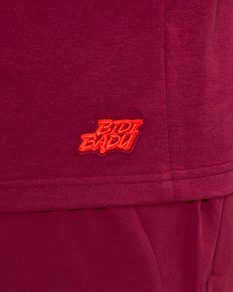 Heren T-shirt BIDI BADU  Protected Leafs Chill Tee Bordeaux