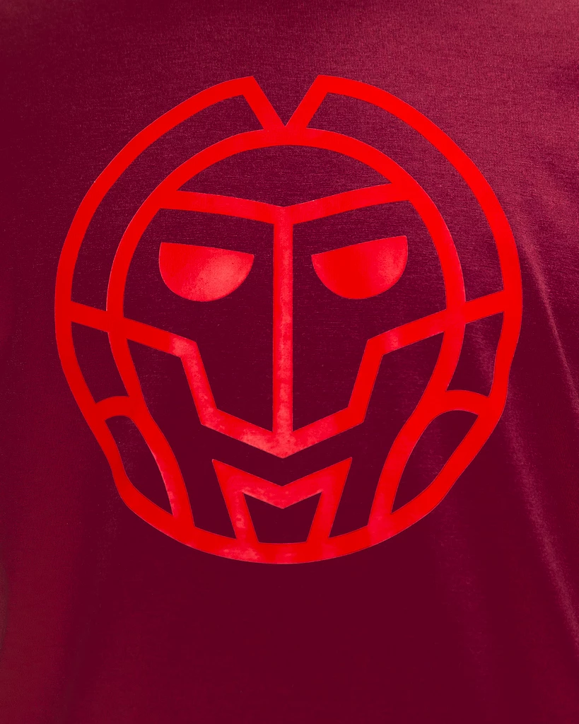 Heren T-shirt BIDI BADU  Protected Leafs Chill Tee Bordeaux
