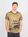 Heren T-shirt BIDI BADU  Pure Wild V-Neck Tee Olive/Dark Grey