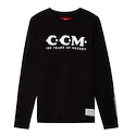 Heren T-shirt CCM 125 Anniversary LS Tee Black L