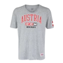 Heren T-shirt CCM FLAG TEE TEAM AUSTRIA Athletic Grey