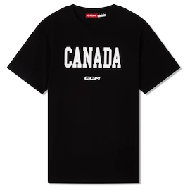 Heren T-shirt CCM Flag Tee Team CAN Black