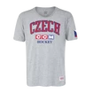 Heren T-shirt CCM  FLAG TEE TEAM CZECH Athletic Grey