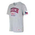 Heren T-shirt CCM  FLAG TEE TEAM CZECH Athletic Grey