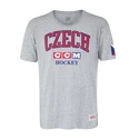 Heren T-shirt CCM FLAG TEE TEAM CZECH Athletic Grey