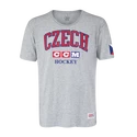 Heren T-shirt CCM  FLAG TEE TEAM CZECH Athletic Grey