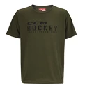 Heren T-shirt CCM  STENCIL TEE Green