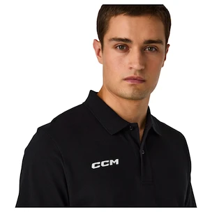 Heren T-shirt CCM  Team Polo Black L