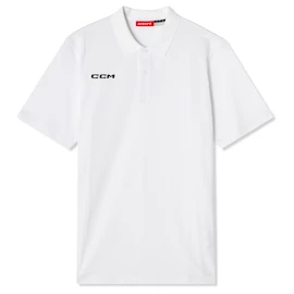 Heren T-shirt CCM Team Polo White