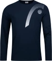 Heren T-shirt Head  Club 21 Cliff LS Dark Blue