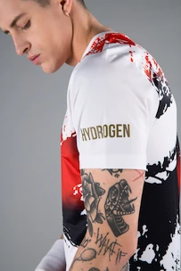 Heren T-shirt Hydrogen  Brush Tech Tee White/Blue