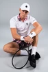 Heren T-shirt Hydrogen Tartan Zipped Tech Polo White (Pink/Black)