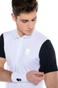 Heren T-shirt Hydrogen Tech Zipped Polo White/Blue