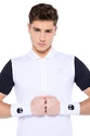 Heren T-shirt Hydrogen Tech Zipped Polo White/Blue