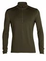 Heren T-shirt Icebreaker  M 260 Tech LS Half Zip Loden