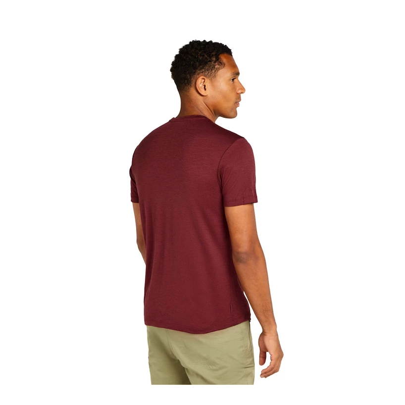 Heren T-shirt Icebreaker Merino 150 Tech Lite SS T Sing Li Cmp Port XL