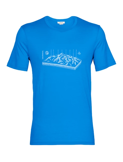 Heren T-shirt Icebreaker  Tech Lite II SS Alp Lazurite XL