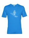 Heren T-shirt Icebreaker  Tech Lite II SS Skiing Yeti  Lazurite