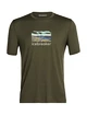 Heren T-shirt Icebreaker  Tech Lite II SS Tee Trailhead Loden