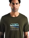 Heren T-shirt Icebreaker Tech Lite II SS Tee Trailhead Loden