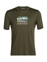 Heren T-shirt Icebreaker  Tech Lite II SS Tee Trailhead Loden