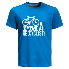 Heren T-shirt Jack Wolfskin Ocean Trail T Blue Pacific