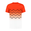 Heren T-shirt K-Swiss  Hypercourt Print Crew Spicy Orange/White