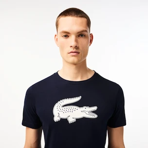Heren T-shirt Lacoste  Big Logo Core Performance T-Shirt Navy Blue/White L