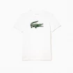 Heren T-shirt Lacoste  Big Logo Core Performance T-Shirt White/Green