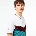 Heren T-shirt Lacoste  Medvedev New York Day Polo White/Limeira