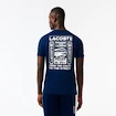 Heren T-shirt Lacoste  Training Medvedev T-Shirt Methylene