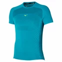 Heren T-shirt Mizuno Aero Tee Algiers Blue