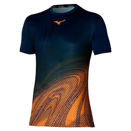 Heren T-shirt Mizuno Charge Shadow Graphic Tee Pageant Blue