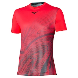 Heren T-shirt Mizuno Charge Shadow Graphic Tee Radiant Red