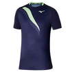 Heren T-shirt Mizuno  Release Shadow Graphic Tee Evening Blue