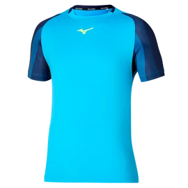 Heren T-shirt Mizuno Release Shadow Tee Jet Blue