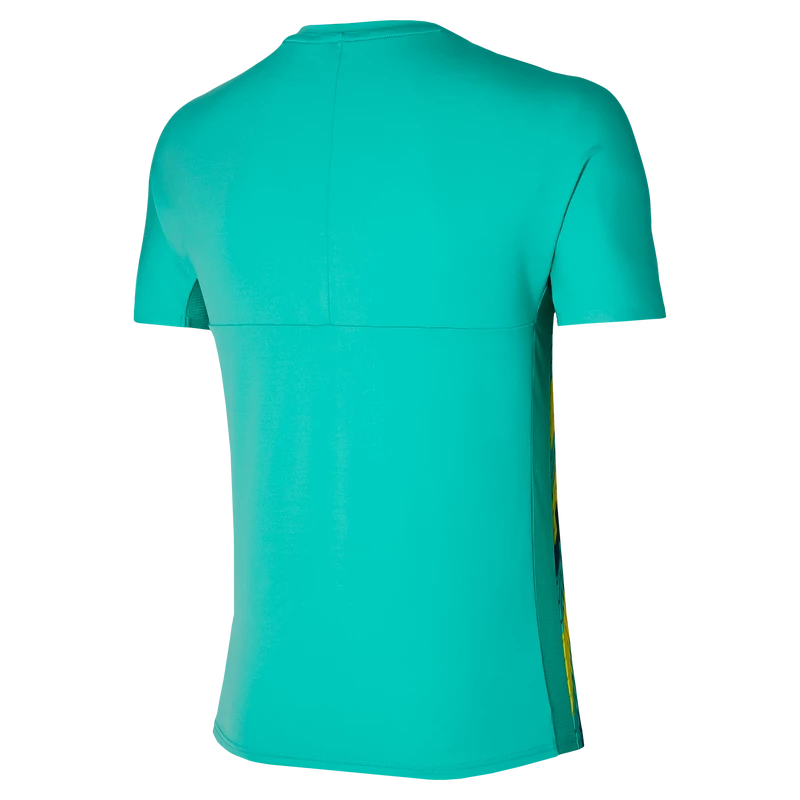 Heren T-shirt Mizuno  Shadow Graphic Tee Turquoise M
