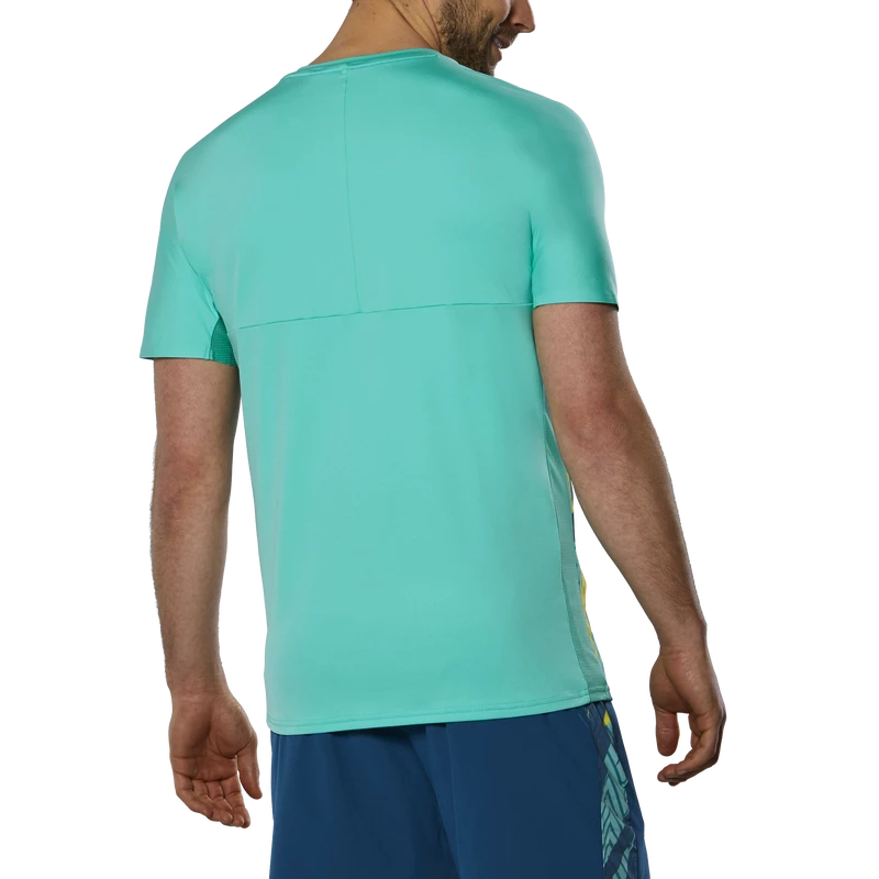 Heren T-shirt Mizuno  Shadow Graphic Tee Turquoise M