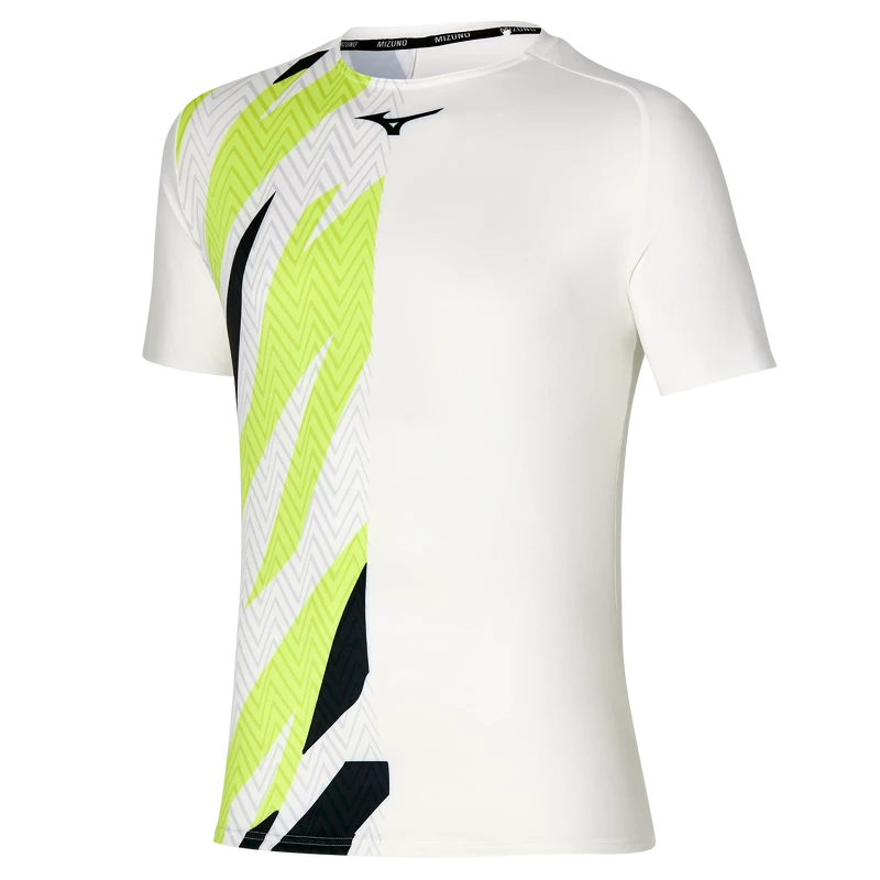 Heren T-shirt Mizuno  Shadow Graphic Tee White S