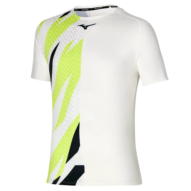 Heren T-shirt Mizuno  Shadow Graphic Tee White S