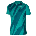 Heren T-shirt Mizuno Shadow Polo Turquoise