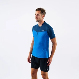 Heren T-shirt Montane  Dragon Zip T-Shirt Electric Blue
