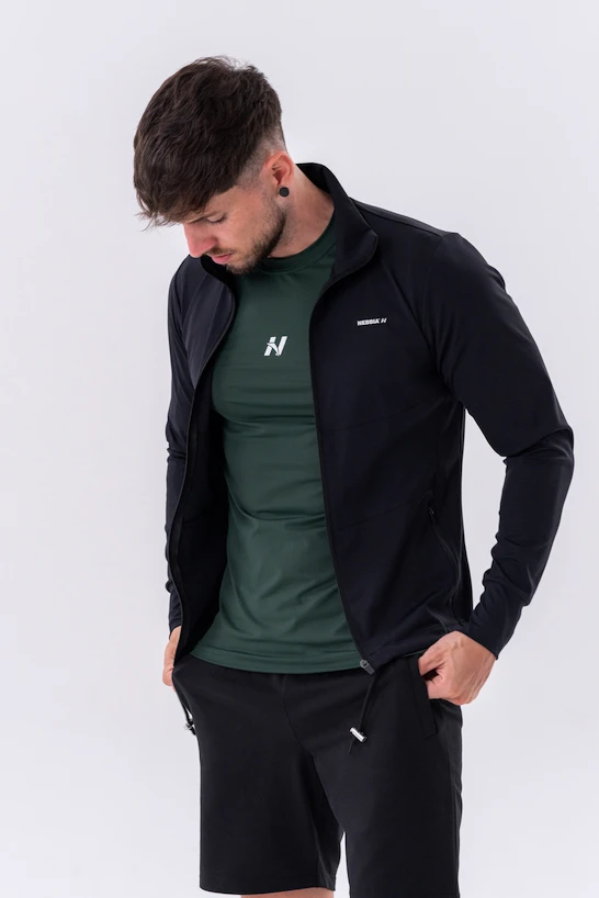 Heren T-shirt Nebbia  Classic T-shirt “Reset” 327 dark green XL