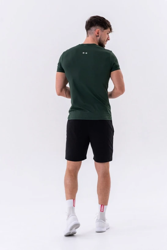 Heren T-shirt Nebbia  Classic T-shirt “Reset” 327 dark green XL