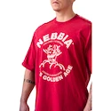 Heren T-shirt Nebbia NEBBIA x OLYMPIA Washed Oversized T-Shirt GOLDEN AGE 790 red